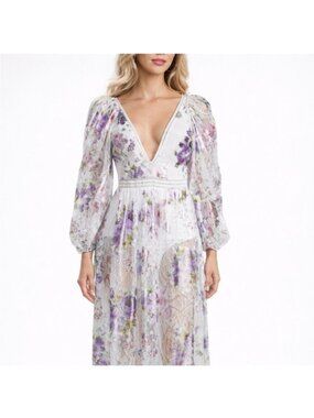 Floral V-Neck Mini Dress